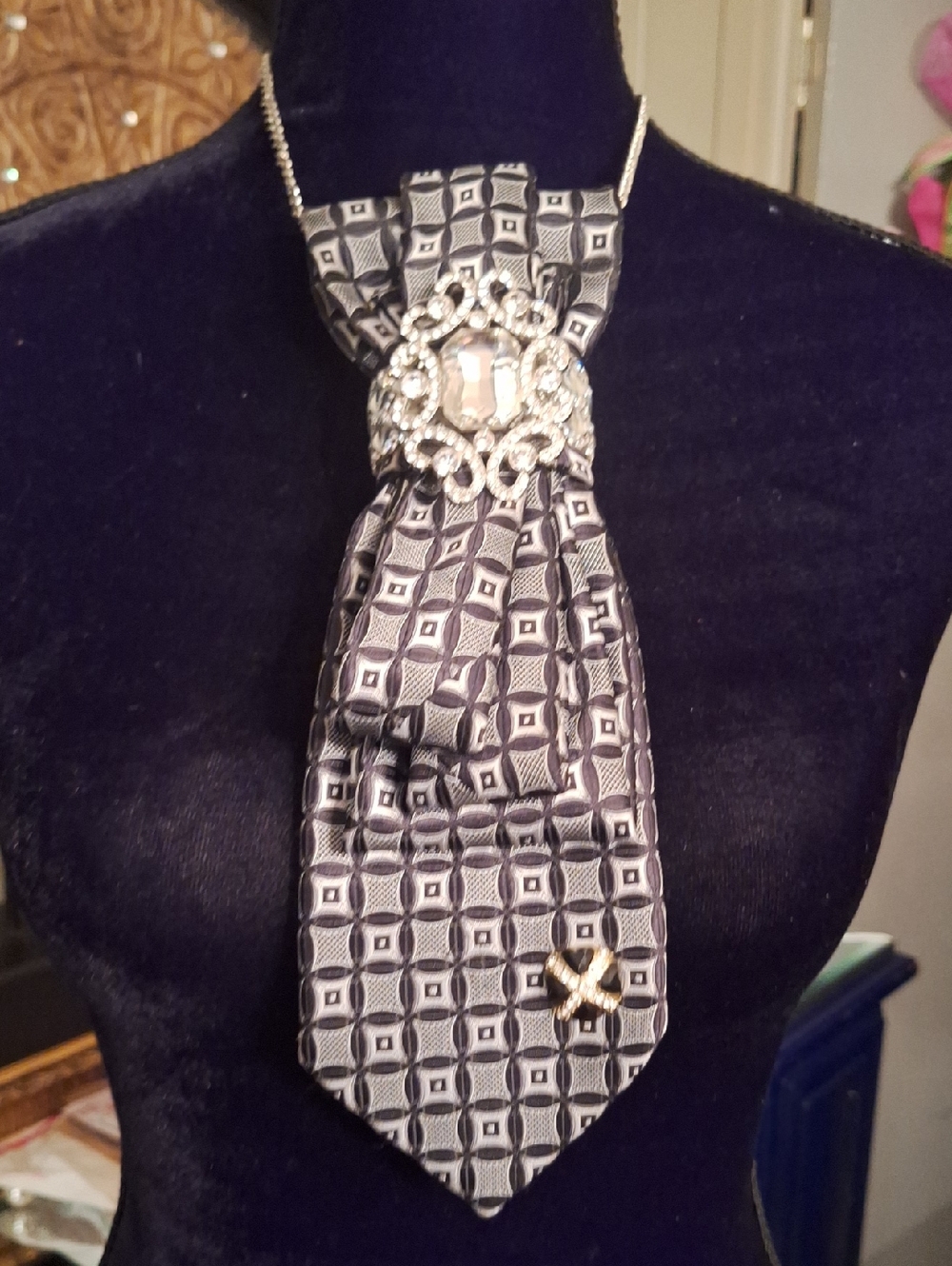 Colours Upcycled Necktie Necklace